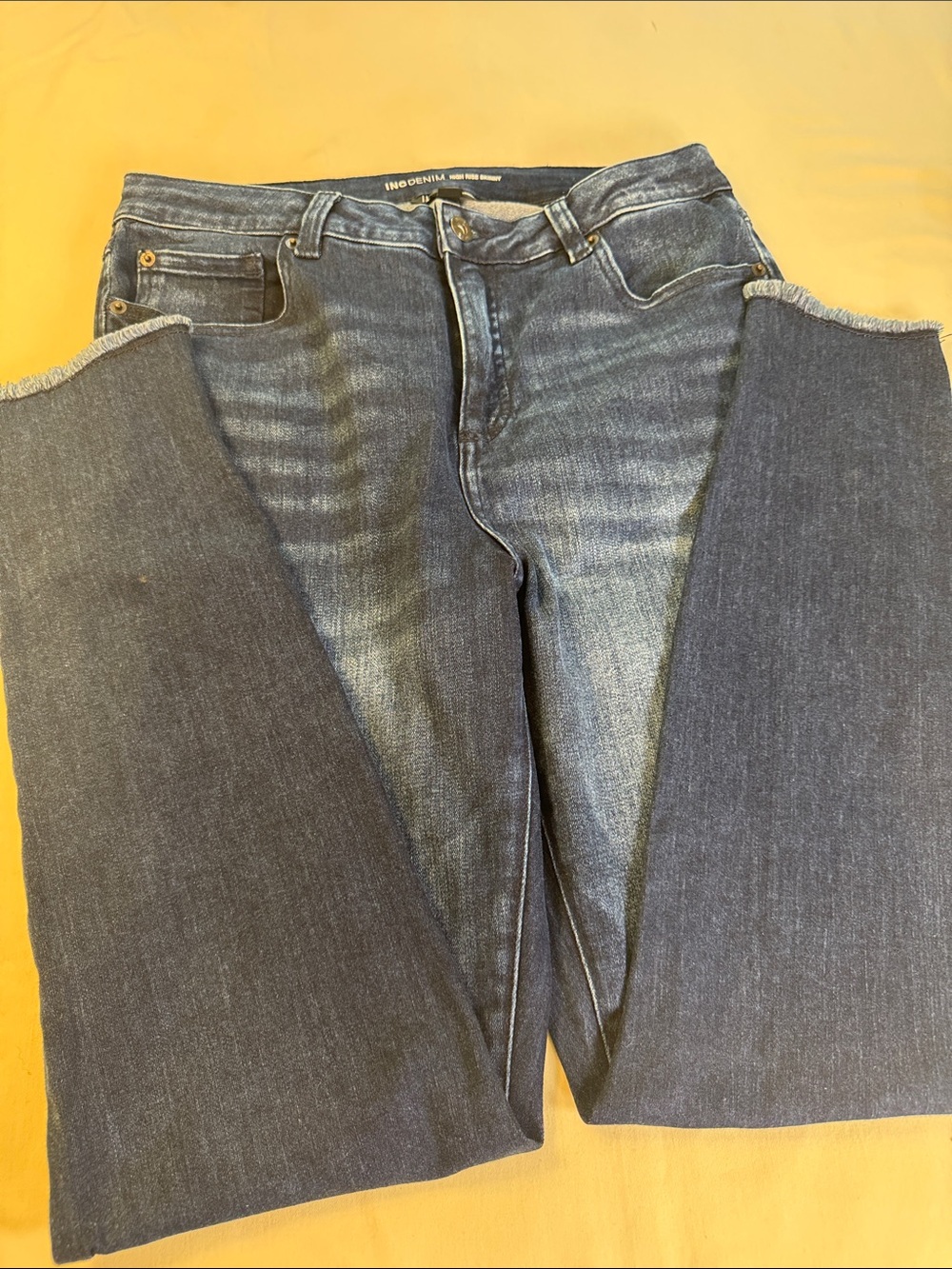 INC International Concepts Women's Skinny Jeans in Dark Blue Denim